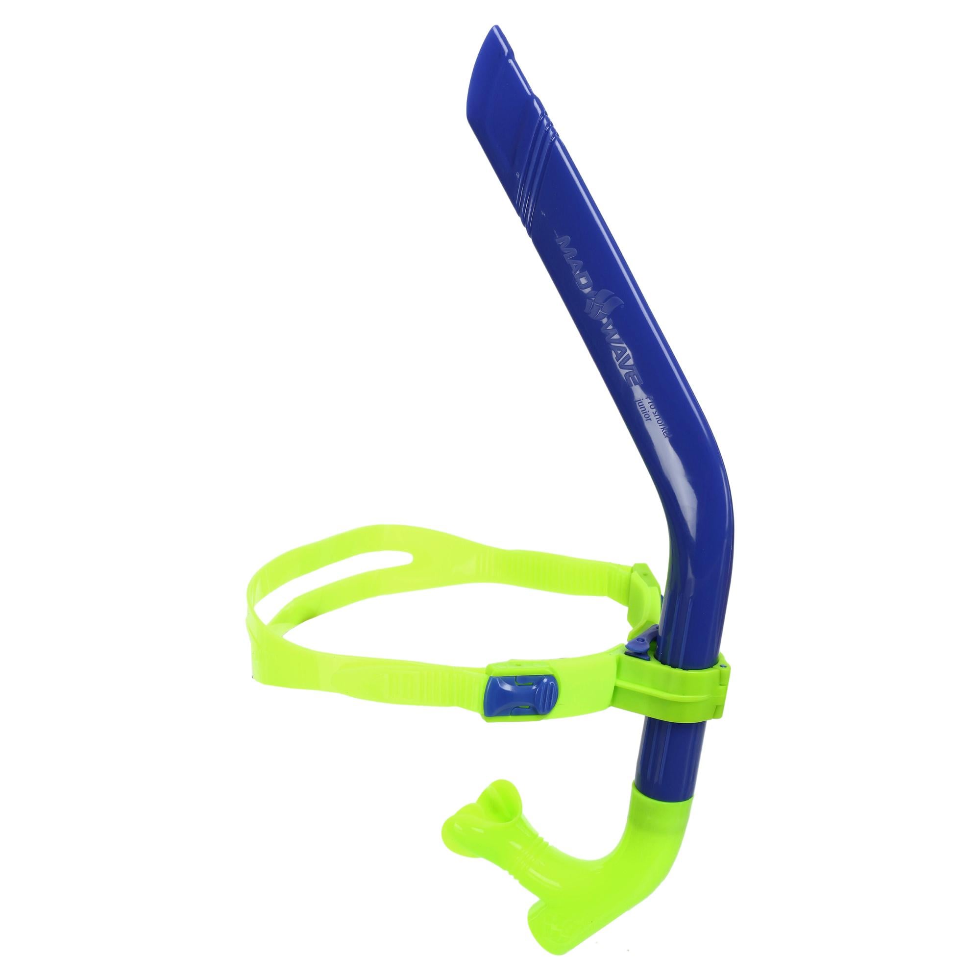 Трубка фронтальная дыхательная MadWave PRO SNORKEL junior M077702 Синий (M077702_Синий)