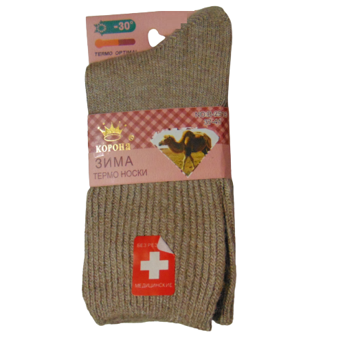 Термоноски медицинские с верблюжьей шерсти Корона 2516-5 р. 37-41 Бежевый (1910298695) Термоноски медицинские с верблюжьей шерсти Корона 2516-5 р. 37-41 Бежевый (1910298695)