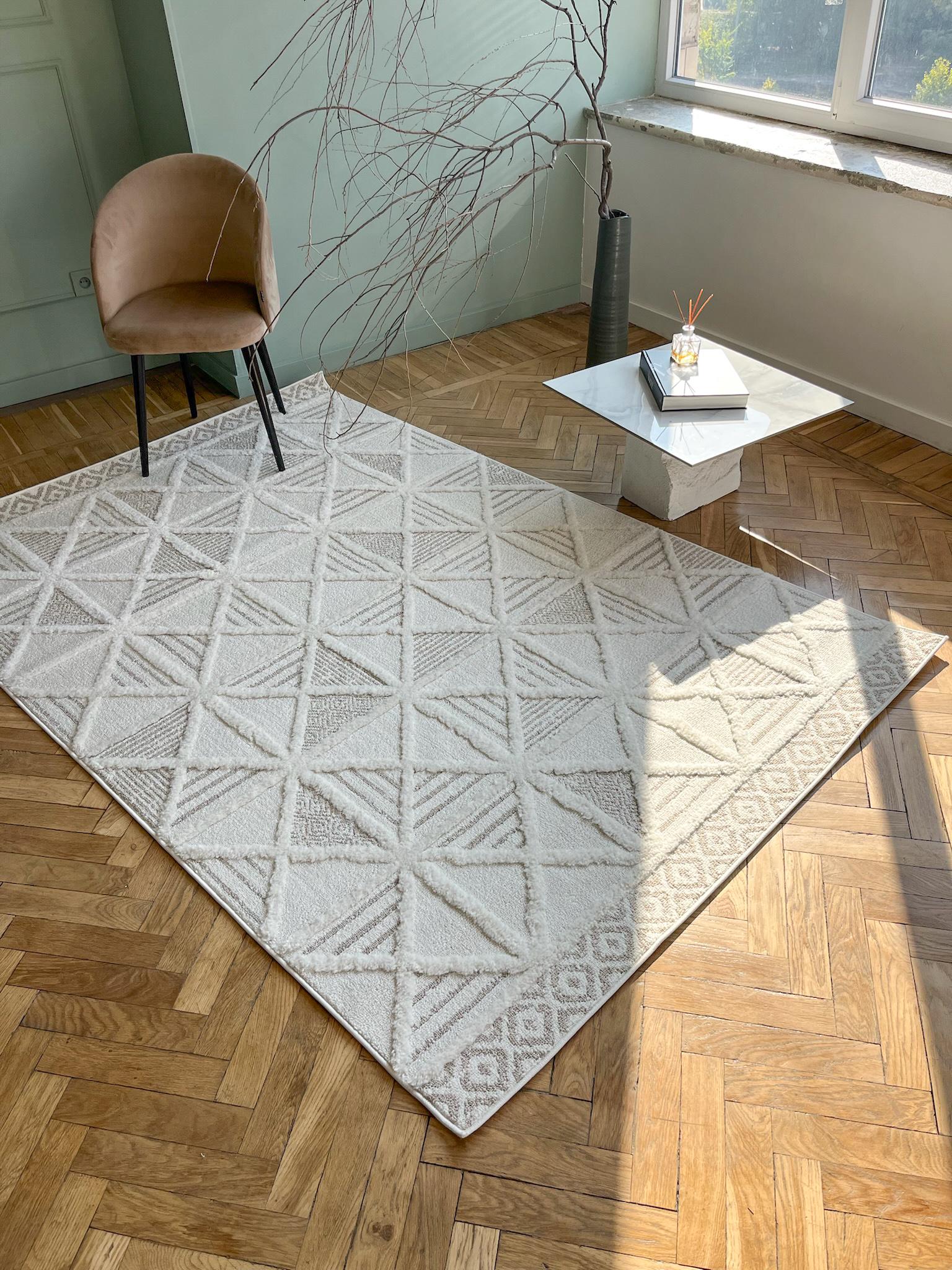 Ковер прямоугольный универсальный 160х230 см Бежевый