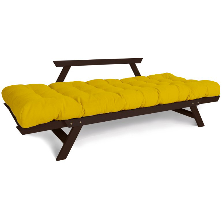 Диван футон раскладной Woodman Allegro Шоколадный/Желтый (8125) - фото 3