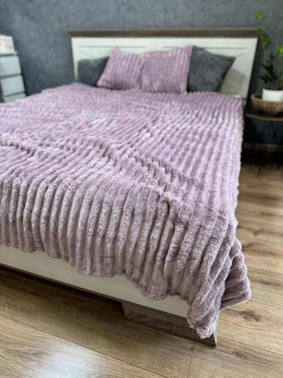 Покрывало на кровать шарпей евро 200x230 см Сиреневый (2331940829)