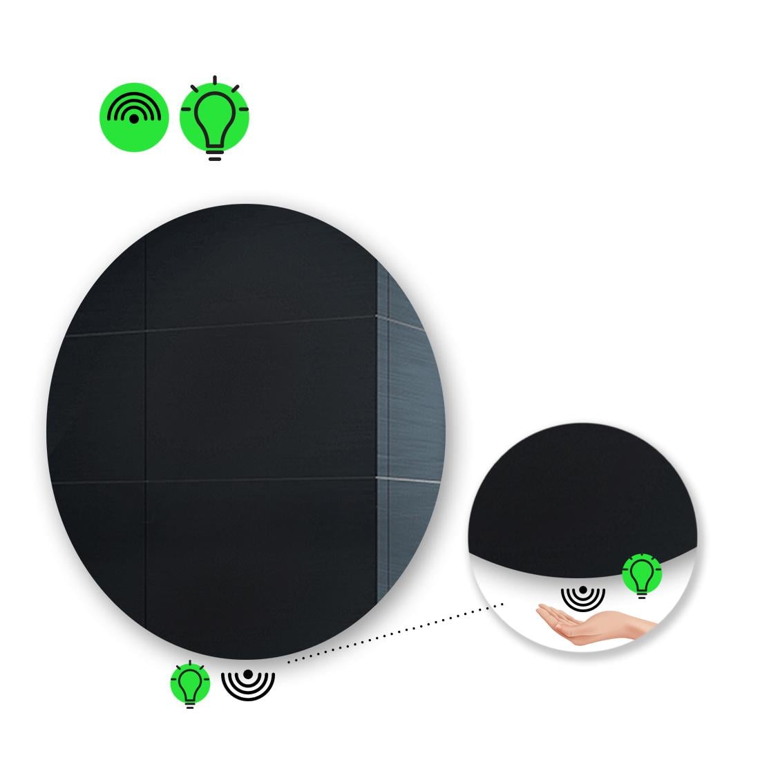 LED-зеркало 90x90 см с ИК включателем модель Adeo