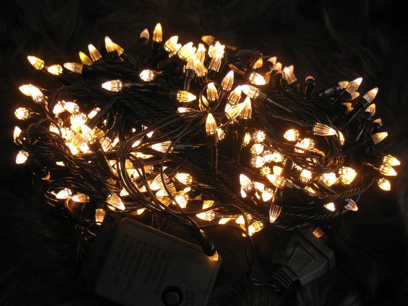 Гирлянда-бахрома ICICLE light на черном кабеле 240LED 5 м Желтый (000019229)