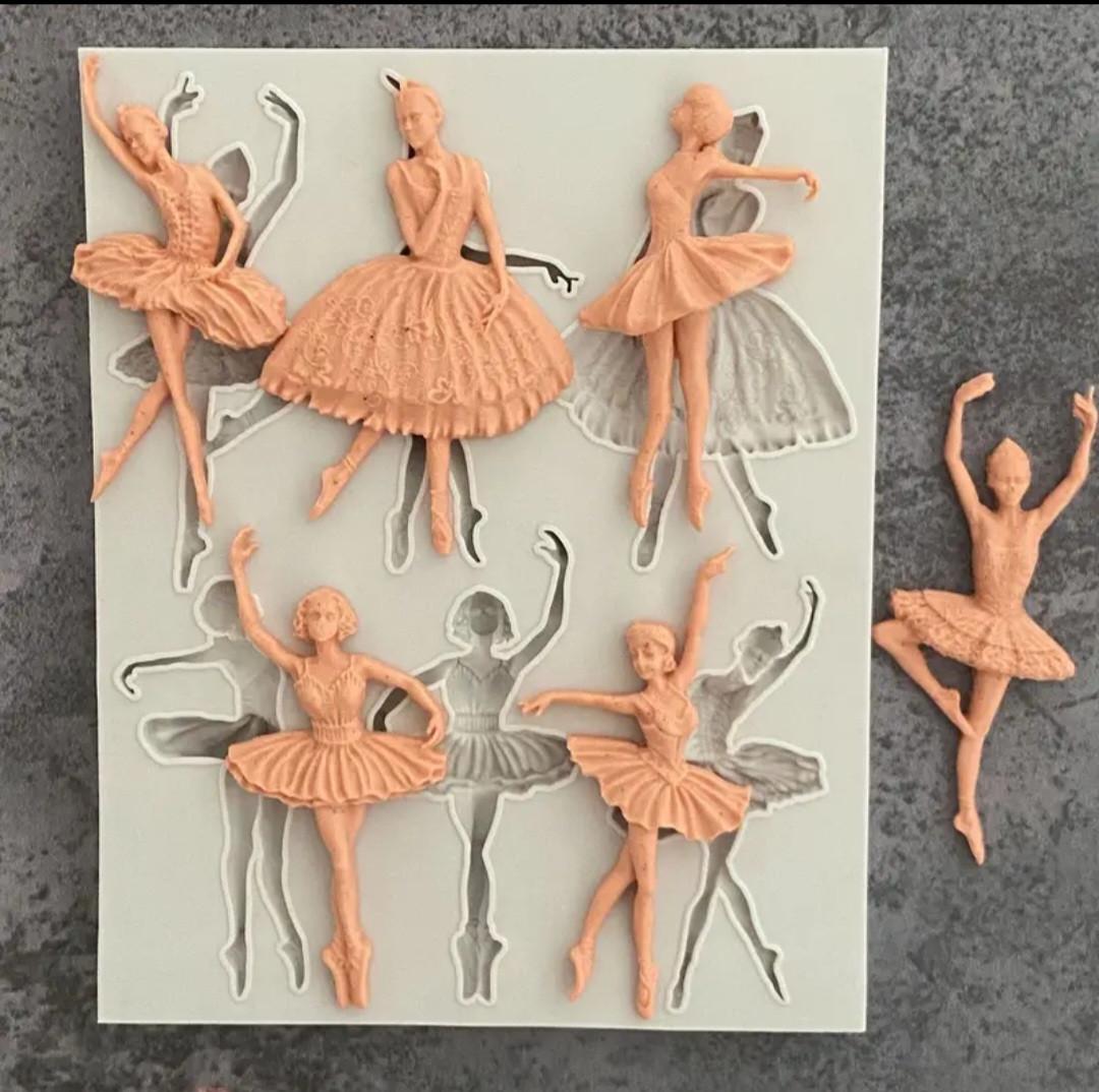 Молд силиконовый Балерина 145x180 мм Серый (310799) - фото 4