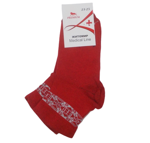 Шкарпетки без резинки Medical Line р. 36-40 Червоний (1637351115) - фото 1 Шкарпетки без резинки Medical Line р. 36-40 Червоний (1637351115) - фото 1