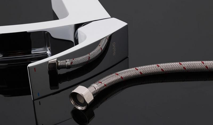 Смеситель для умывальника Gappo G1007-30 Белый/Хром (1033996) - фото 7 Смеситель для умывальника Gappo G1007-30 Белый/Хром (1033996) - фото 7