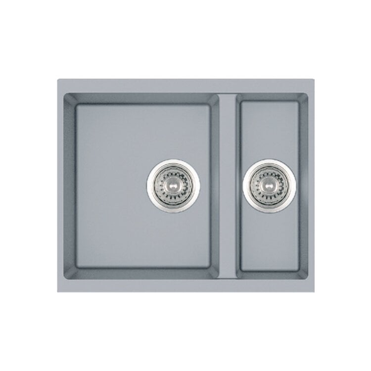 Мийка для кухні Quadro 56x46x15 см Grey Metallic