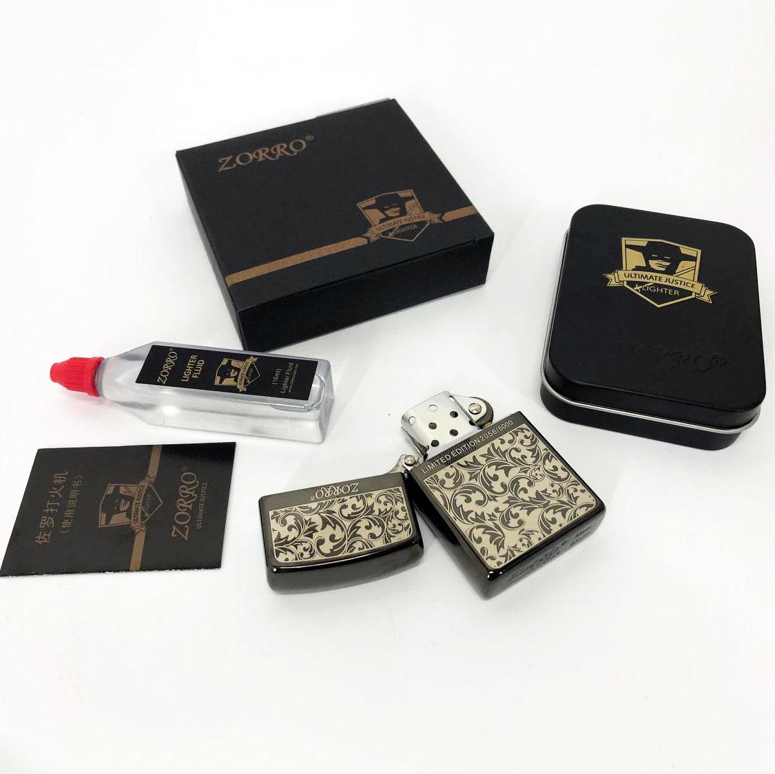 Набор для зажигалки бензиновая Zorro HL-299 Серый (310888) - фото 8 Набор для зажигалки бензиновая Zorro HL-299 Серый (310888) - фото 8