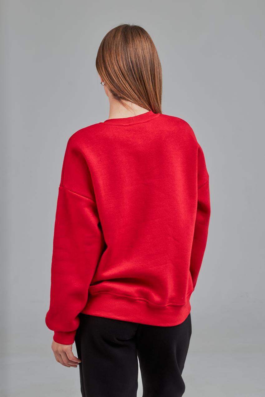 Свитшот женский М167.4 M Красный (630-1-61) - фото 3 Свитшот женский М167.4 M Красный (630-1-61) - фото 3