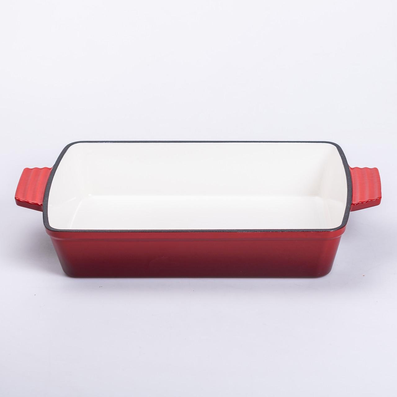 Форма для запекания чугунная 39,5х23,5х6 см 3 л Красный (6824) - фото 6 Форма для запекания чугунная 39,5х23,5х6 см 3 л Красный (6824) - фото 6
