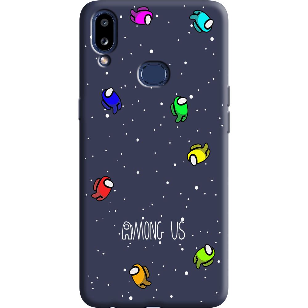 Чохол Boxface Samsung A107 Galaxy A10s Among Us Invisible Синій силікон (37944-bk76-38657)