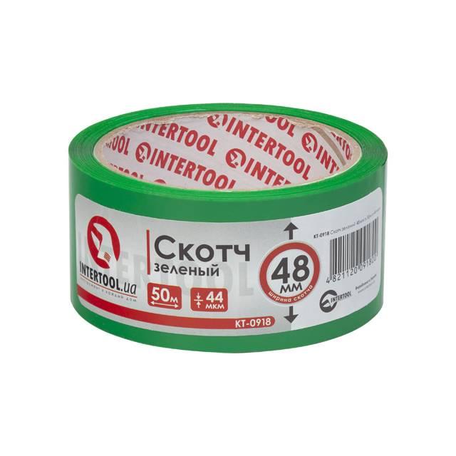 Скот зелений Intertool 48 мм 50 м 44 мкм (KT-0918)