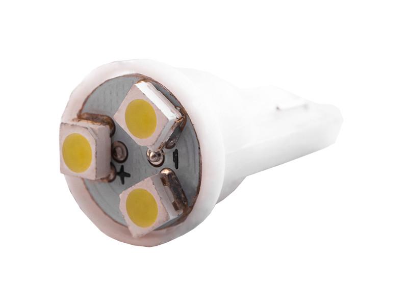 Автолампа светодиодная T10 W5W 12 В SMD3528-3led Белый (141)