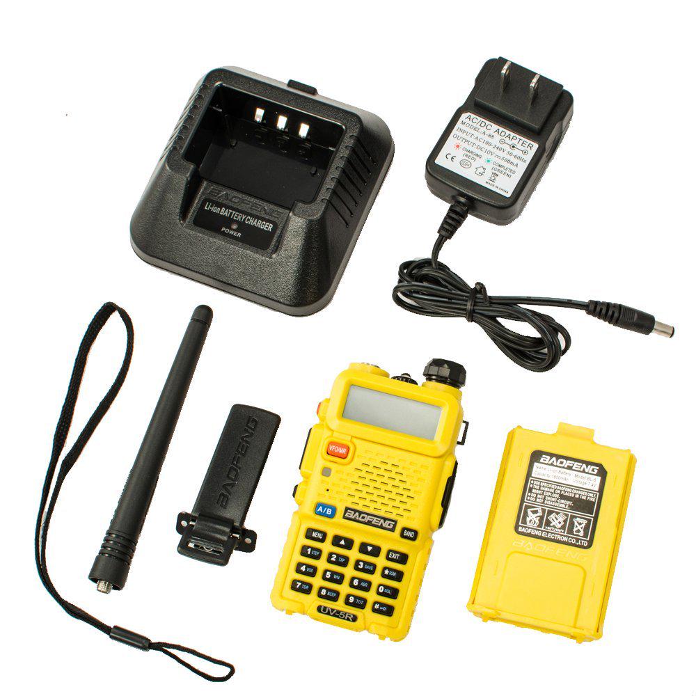 Рація Baofeng UV-5R та гарнітура з кнопкою РТТ Yellow (9131) - фото 7