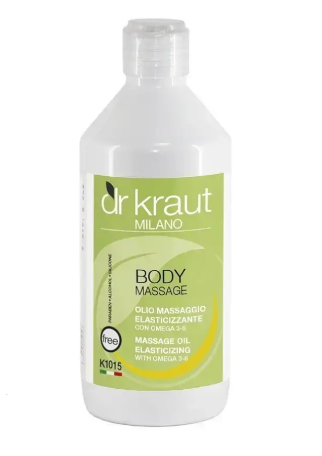 Массажное масло с эффектом эластичности из Омега 3+6 Dr.Kraut Massage Oil Elasticizing With Omegа 500 мл