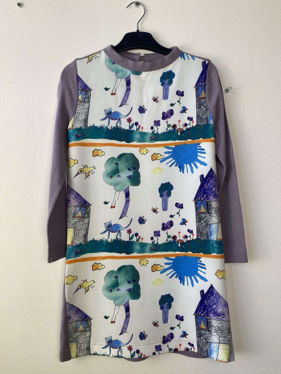 Платье для девочки с принтом Фиолетовый