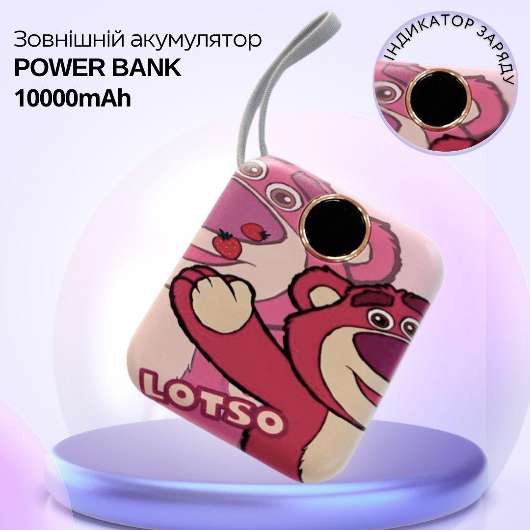 Павербанк зі швидкою зарядкою Lotso з двома вбудованими кабелями Type-C/Lightning 10000 mAh 120W (Powerbank_13_Lotso) - фото 4 Павербанк зі швидкою зарядкою Lotso з двома вбудованими кабелями Type-C/Lightning 10000 mAh 120W (Powerbank_13_Lotso) - фото 4