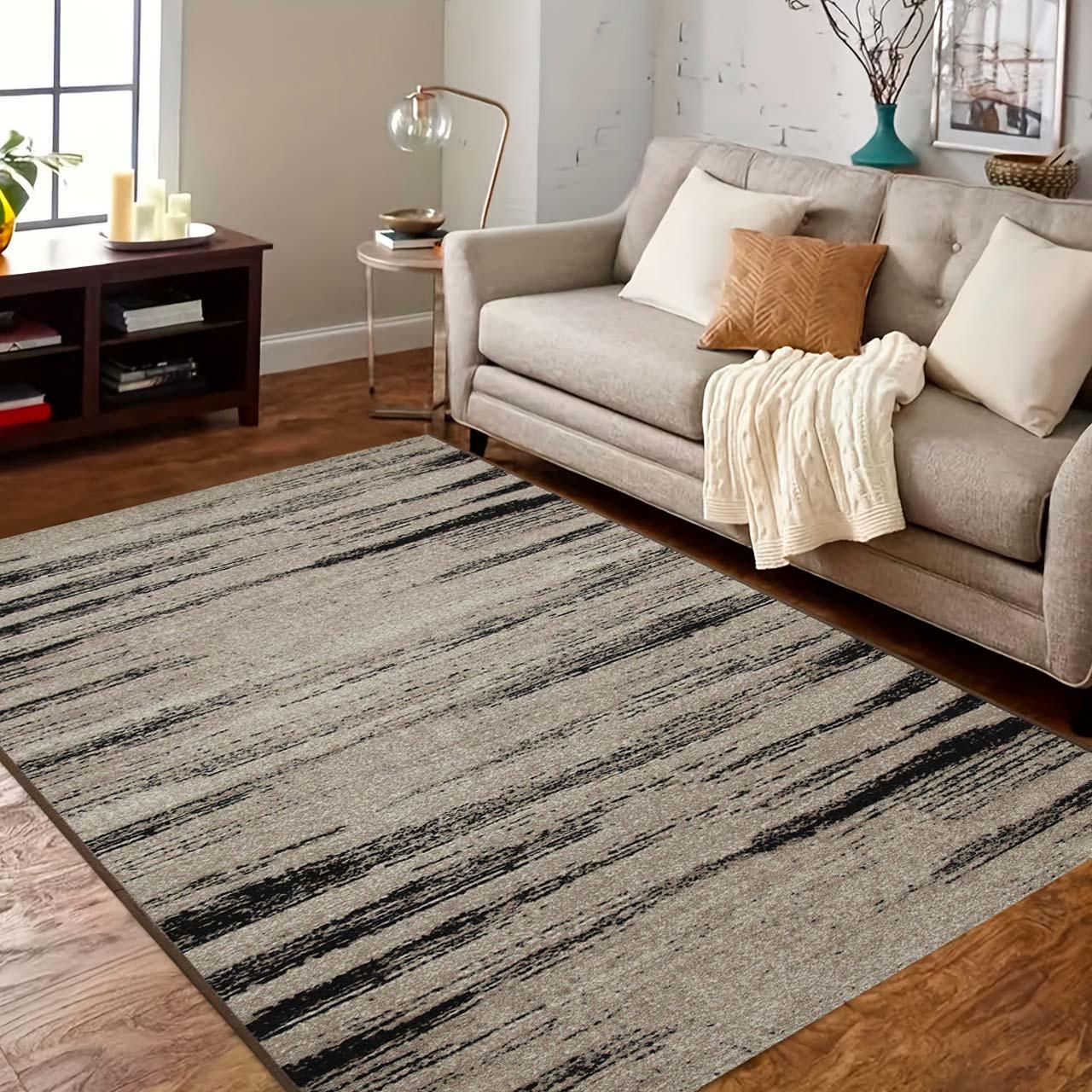 Ковер безворсовый на войлочной основе DAKARIA Print Run Санди p13 2x2 м Темно-бежевый (00-00019523) - фото 9 Ковер безворсовый на войлочной основе DAKARIA Print Run Санди p13 2x2 м Темно-бежевый (00-00019523) - фото 9