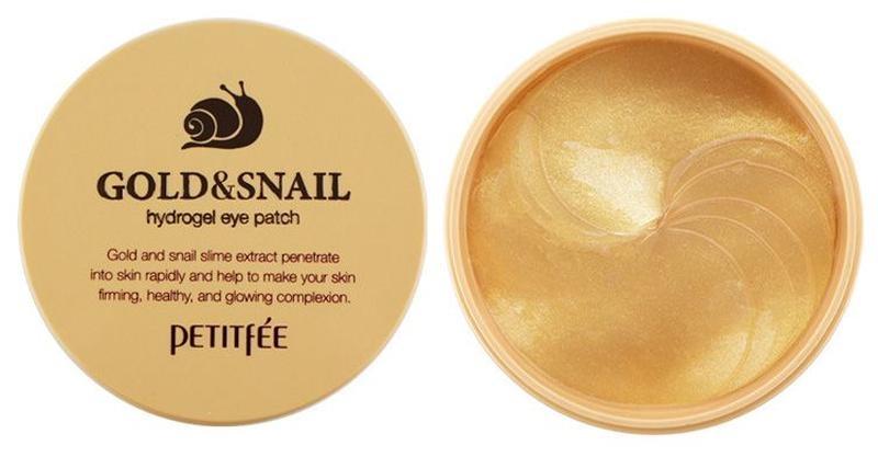 Патчи гидрогелевые под глаза с золотом и улиткой Petitfee Gold & Snail Hydrogel Eye Patch 60 шт. (1494243199)