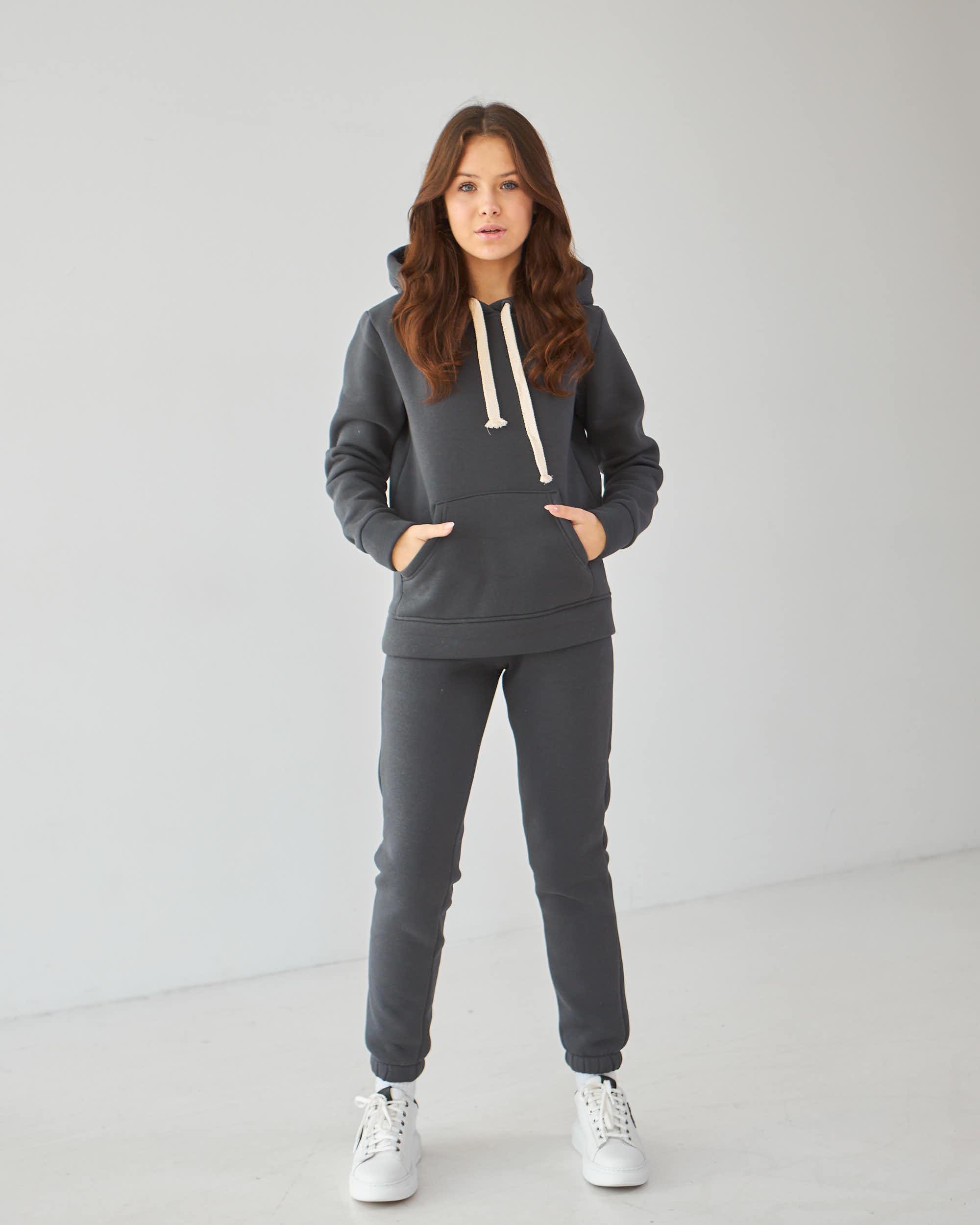 Костюм для девушек подростковый Diва 3333 утепленный 152 см XS Графитовый