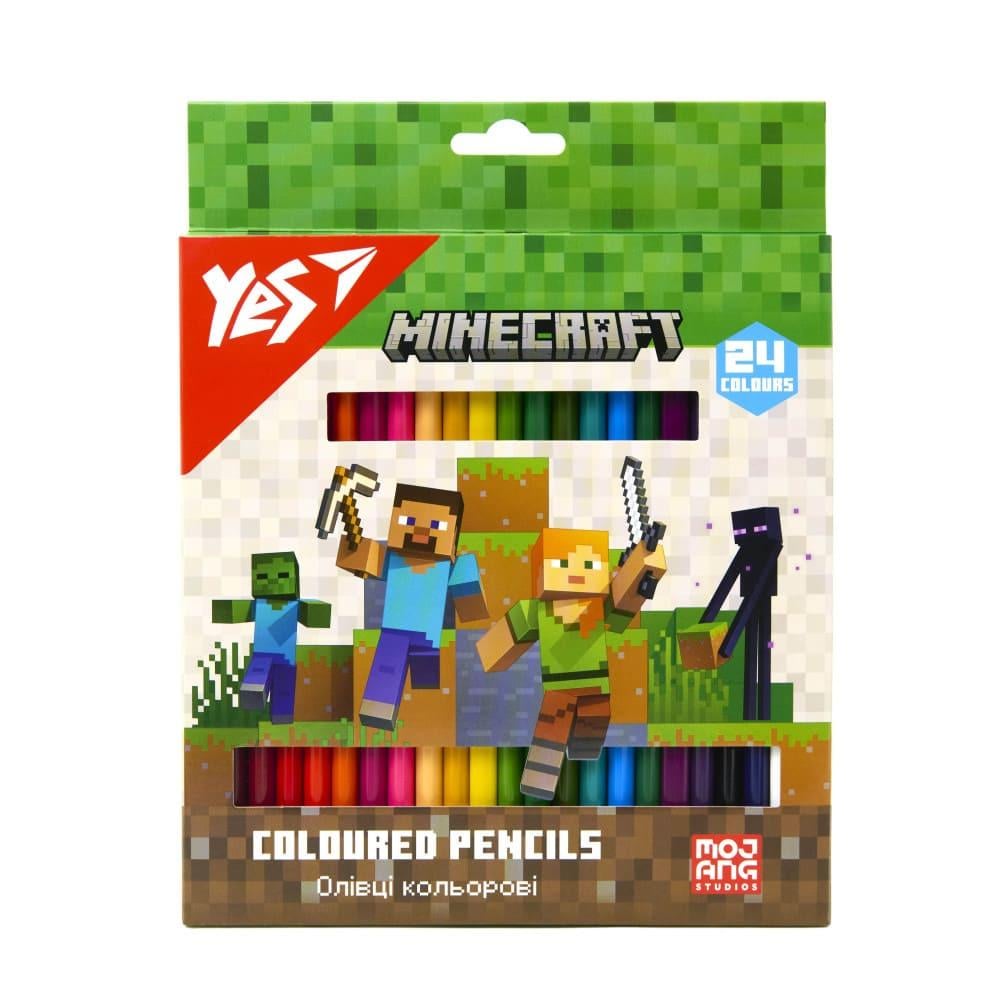Карандаши цветные YES Minecraft 24 цвета (290770) Карандаши цветные YES Minecraft 24 цвета (290770)