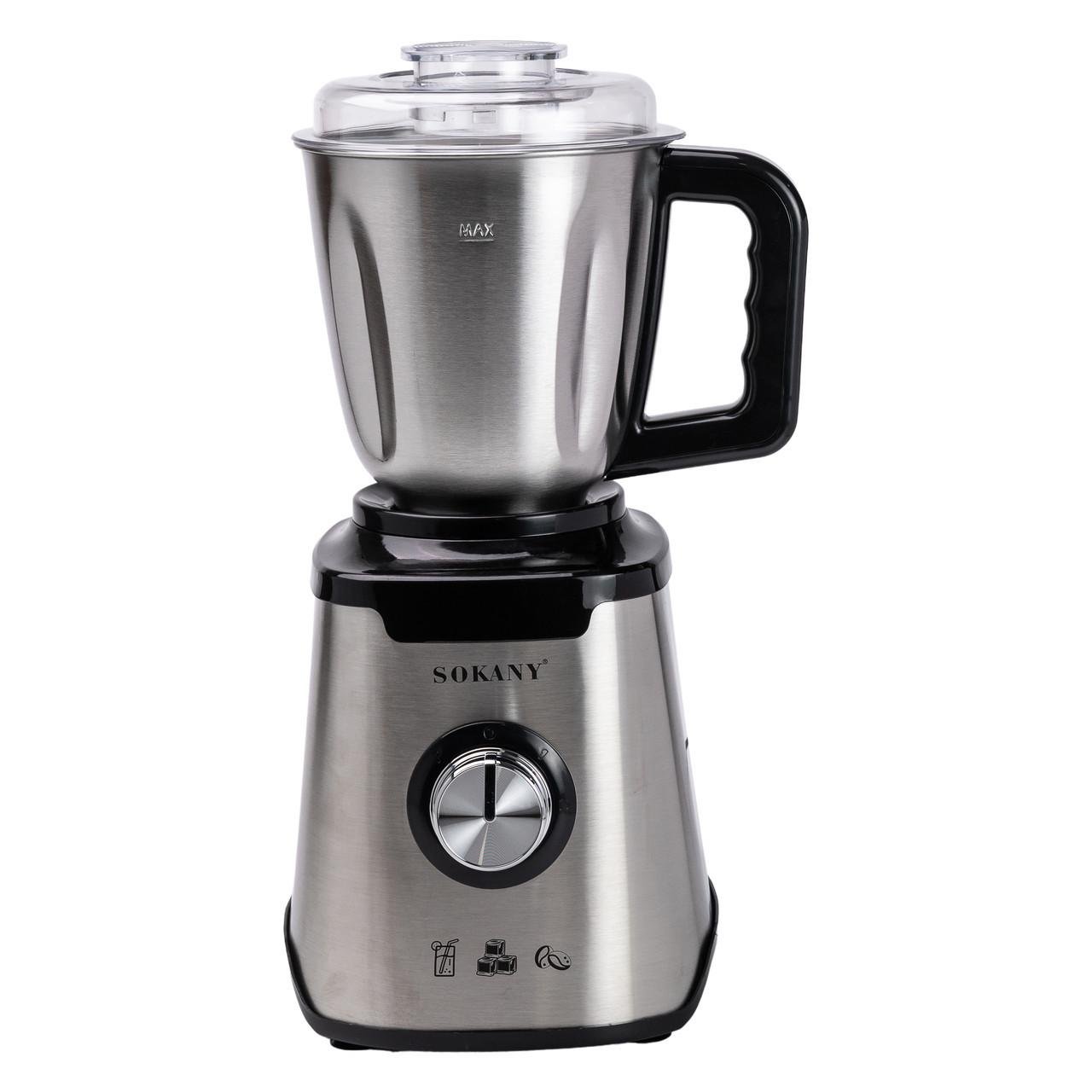 Блендер для коктейлей и смузи с кофемолкой Sokany SK-187 чаша 1,5 л 2 режима скорости 1000 Вт - фото 3 Блендер для коктейлей и смузи с кофемолкой Sokany SK-187 чаша 1,5 л 2 режима скорости 1000 Вт - фото 3