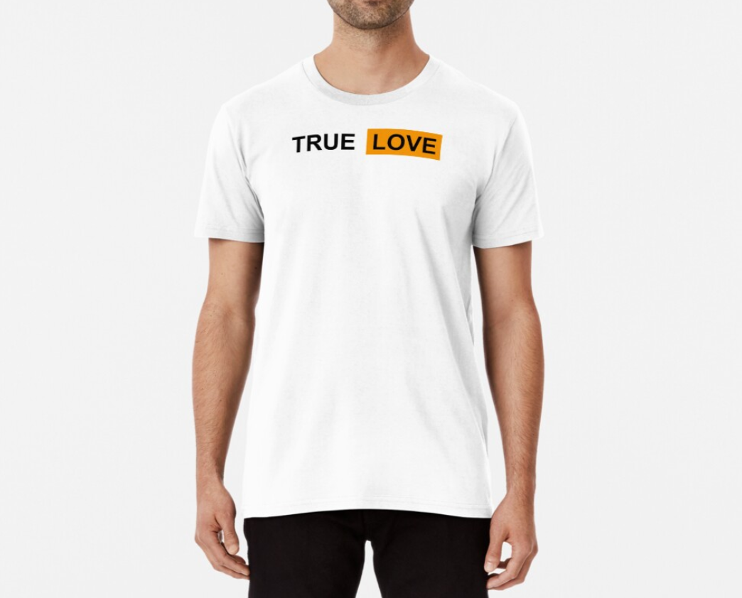Футболка мужская Stedman с принтом True love S Белый (ПН58-7)