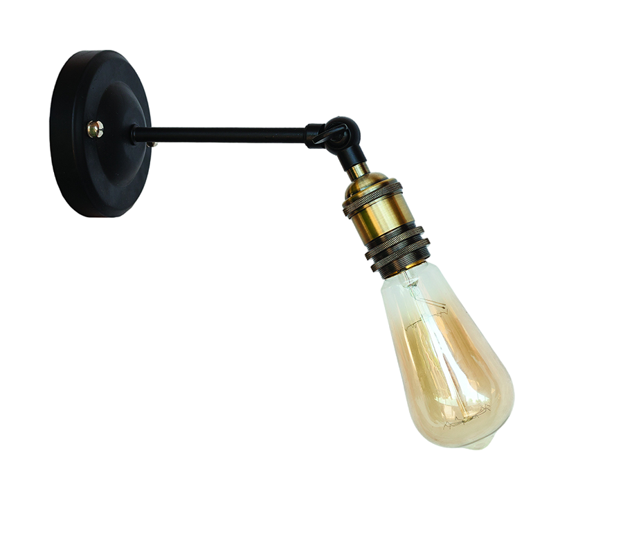 Бра Levistella Lofty подовжене з патроном AMP14 Чорний/Бронзовий (1963530281)