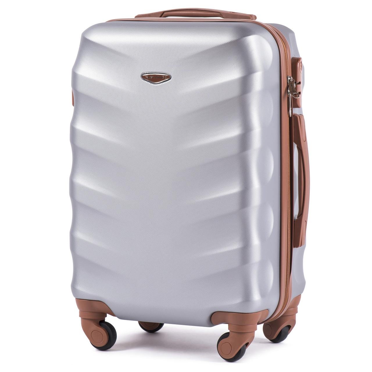 Валіза Wings 402 Albatross мала для ручної поклажі 55x38x23 см 36 л Срібний