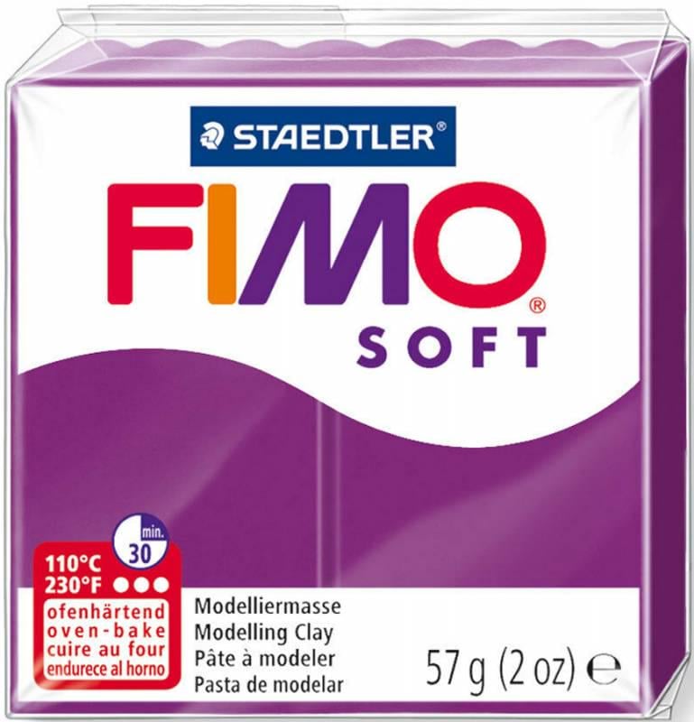Глина полимерная Fimo Soft 57 г Фиолетовый (8020-61)