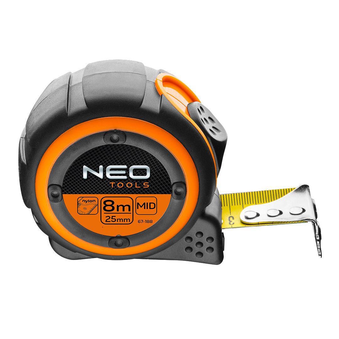 Измерительная рулетка NEO Tools (8 м х 25 мм) магнитная с блокиратором (23077)