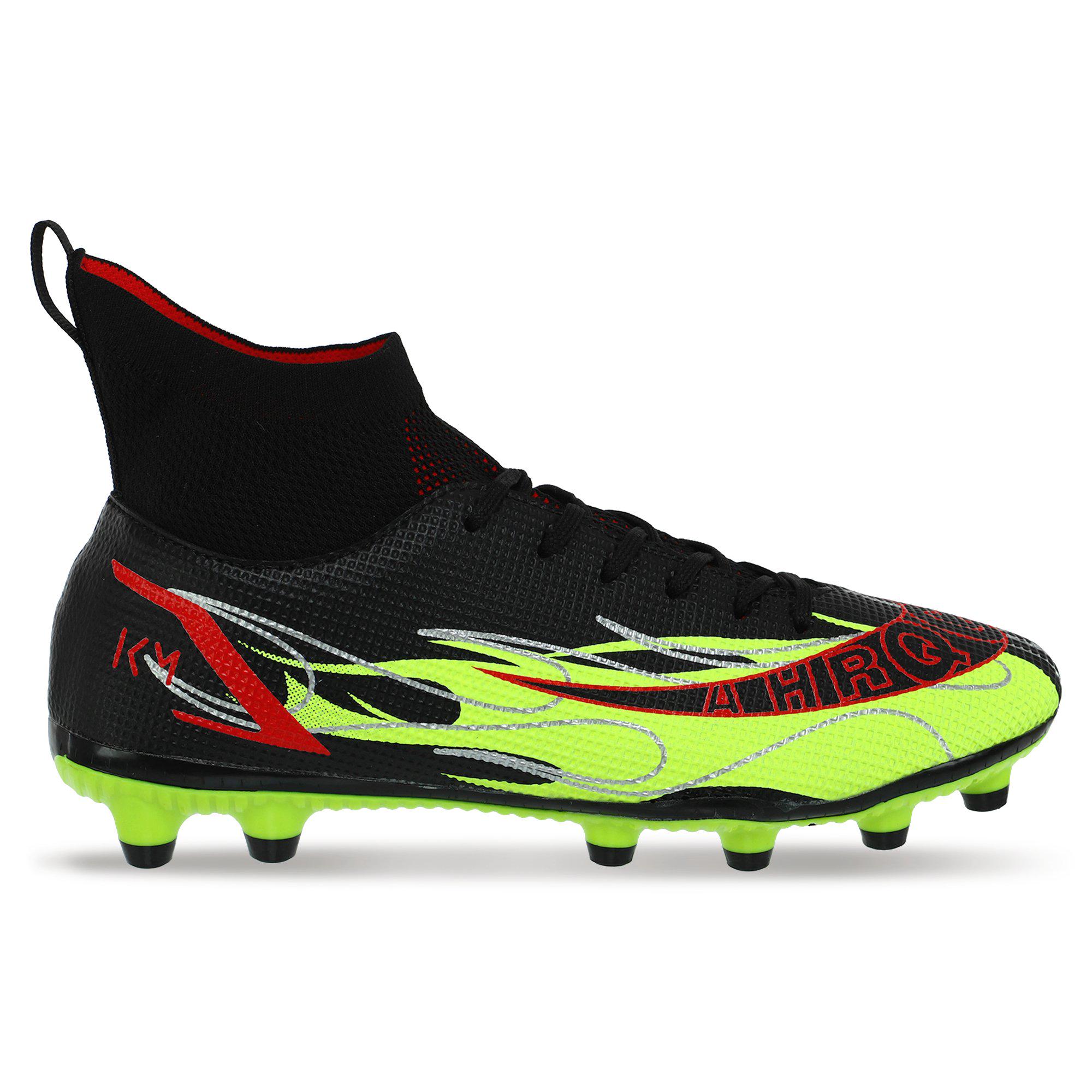 Бутсы футбольные CR7 р. 38 Черный/Салатовый (228-1-2)