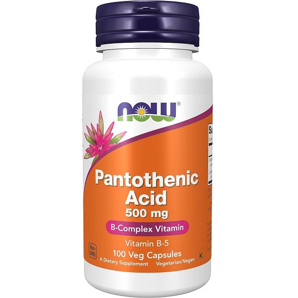 Пантотеновая кислота NOW Foods Pantothenic Acid 500 mg 100 Veg капс. (000003214)