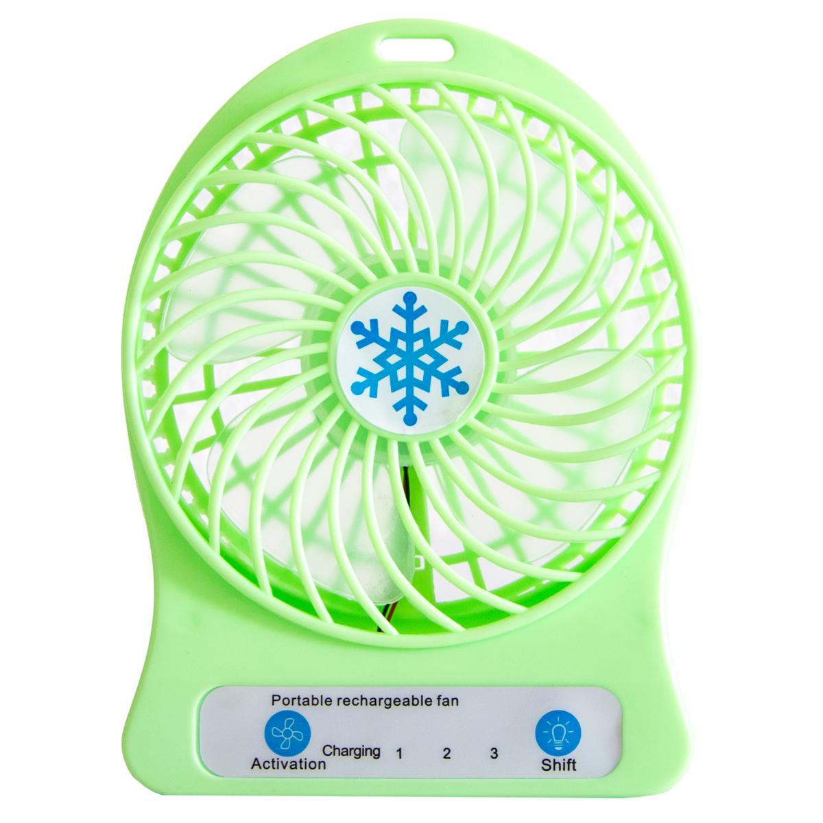 Вентилятор мини настольный Portable multifunctional Fan Салатовый (1010627-LightGreen) - фото 4