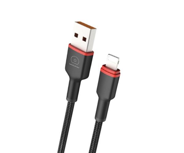 Кабель Data Wuw X203 USB-Lightning 2,4А Черный (066972573336210)