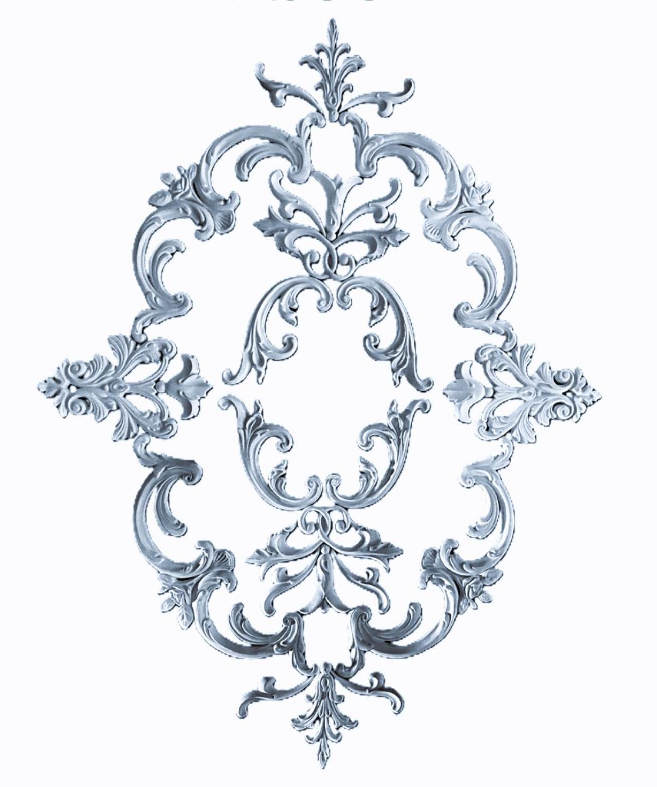 Розетка потолочная гипсовая наборная Р-13