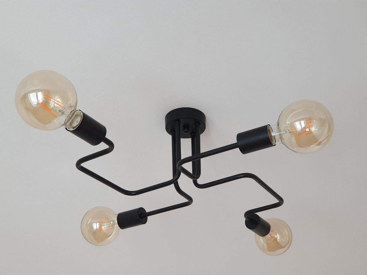 Люстра на 4 лампи 60х40 см Чорний (1203013675) Люстра на 4 лампи 60х40 см Чорний (1203013675)