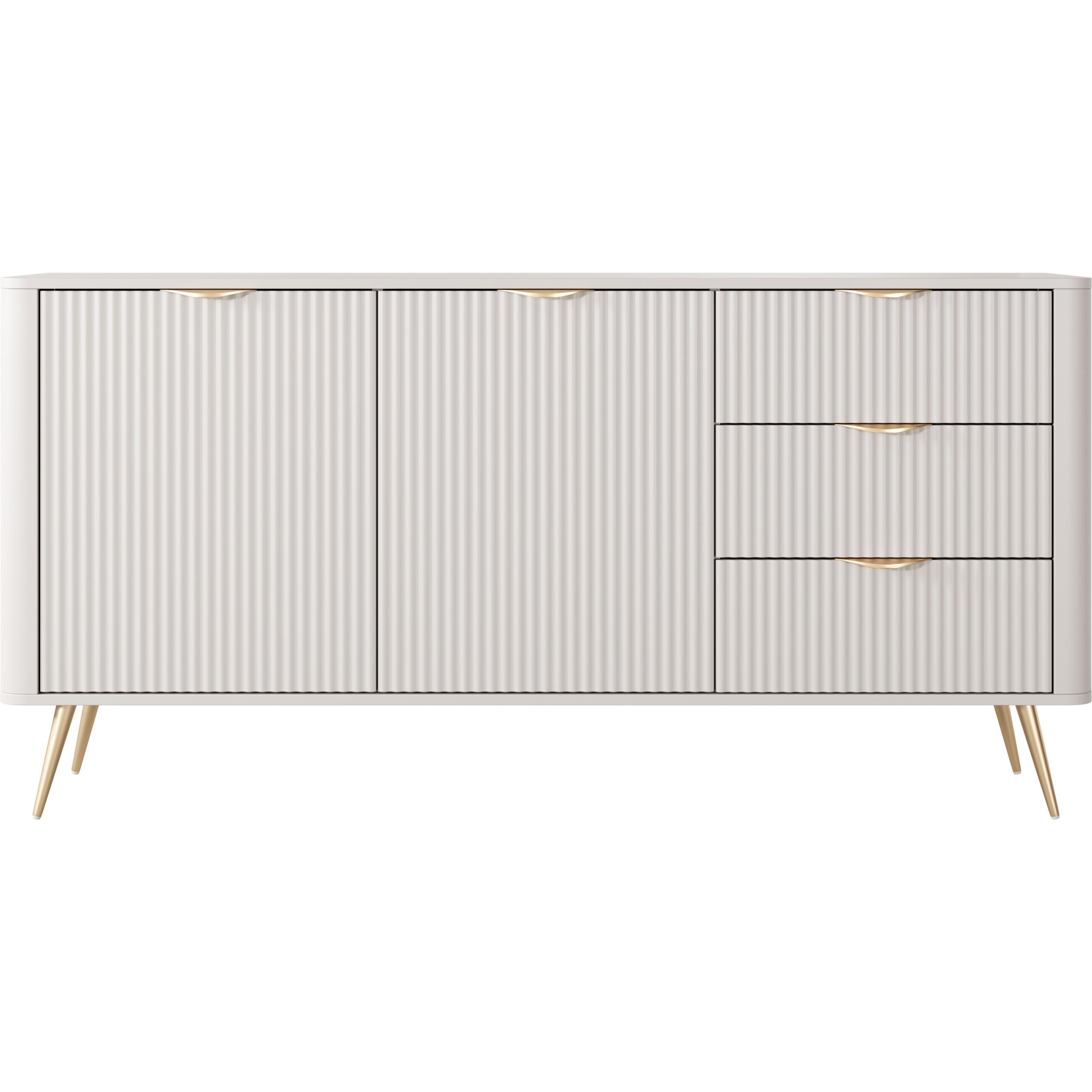 Буфет Maraline Sofia ribbed дводверний Beige (13697)