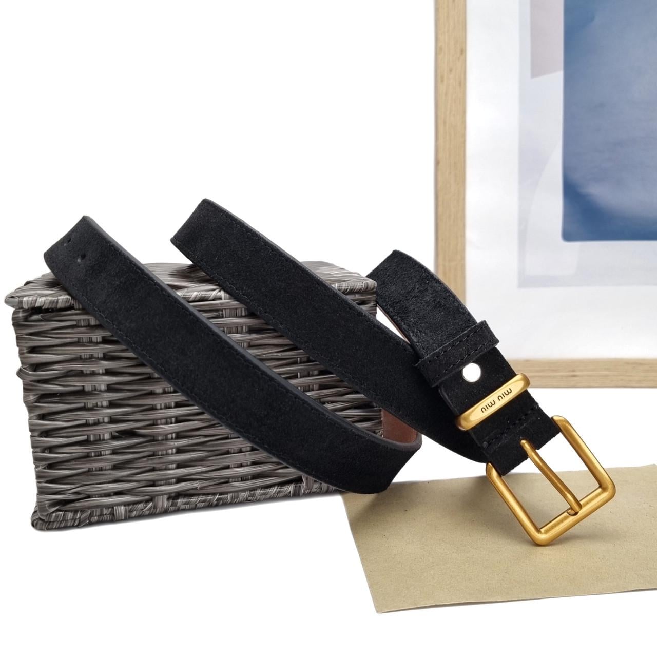 Ремінь жіночий Sfip натуральна замша Чорний (C30-01-5)