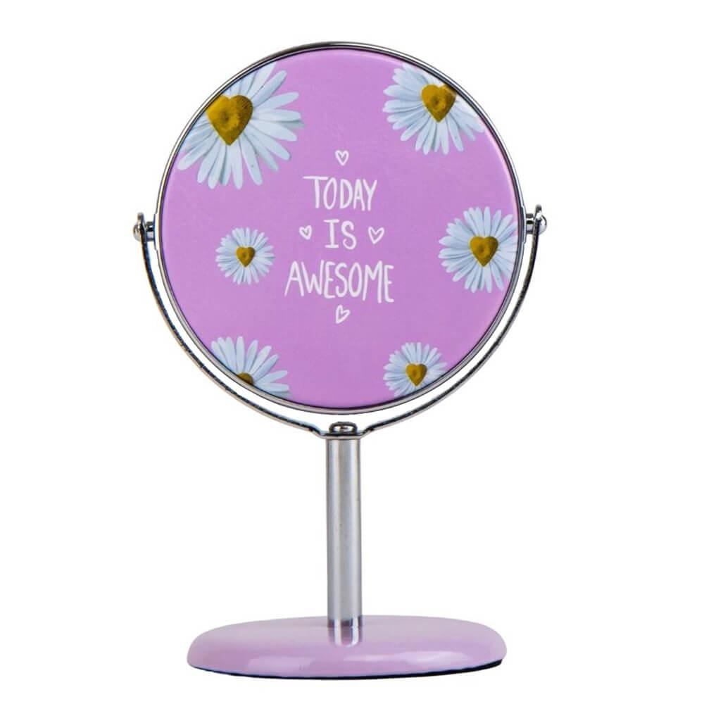 Набор косметических зеркал Elisey Ромашки 14 см 4 шт. Фиолетовый (9039-007)