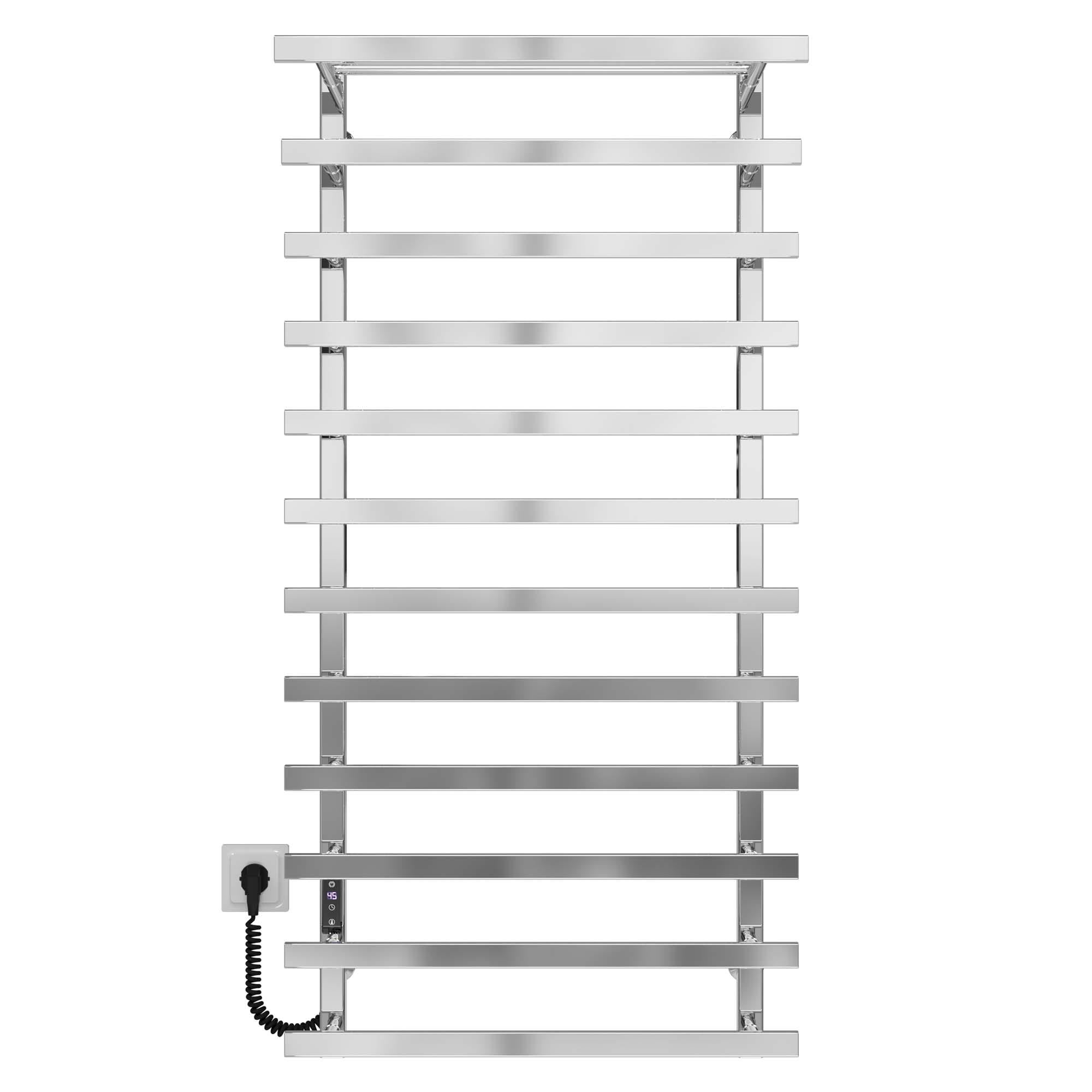 Полотенцесушитель электрический Deffi Agata П12 JD04 нержавеющая сталь 400x1200 мм Хром (A.AG.120.40.12.ECL2)