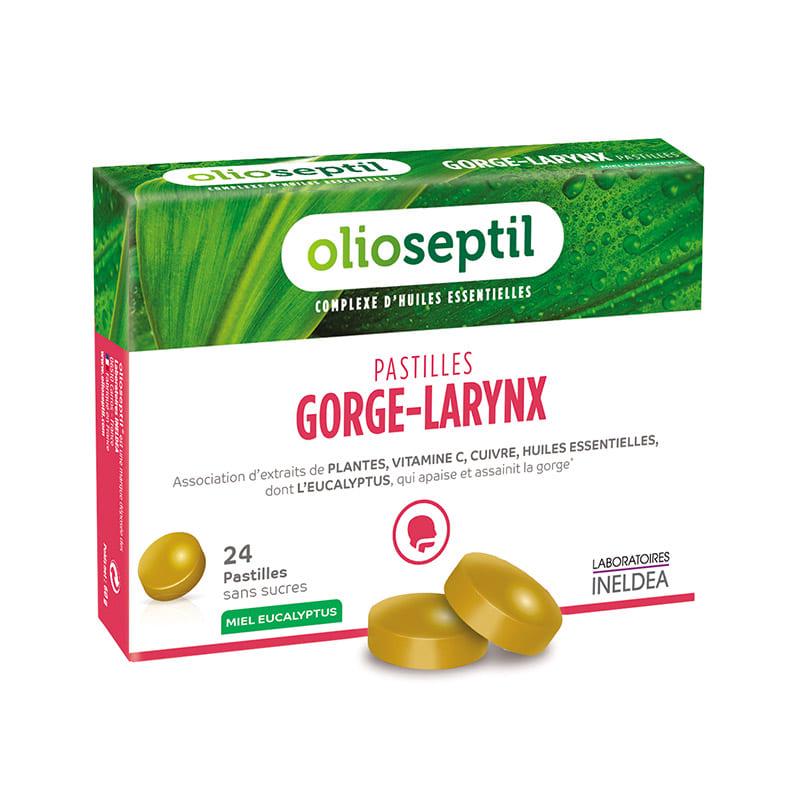 Протизастудний засіб OLIOSEPTIL PASTIILES GORGE-LARYNX 24 Lozenges Honey and Eucalyptus