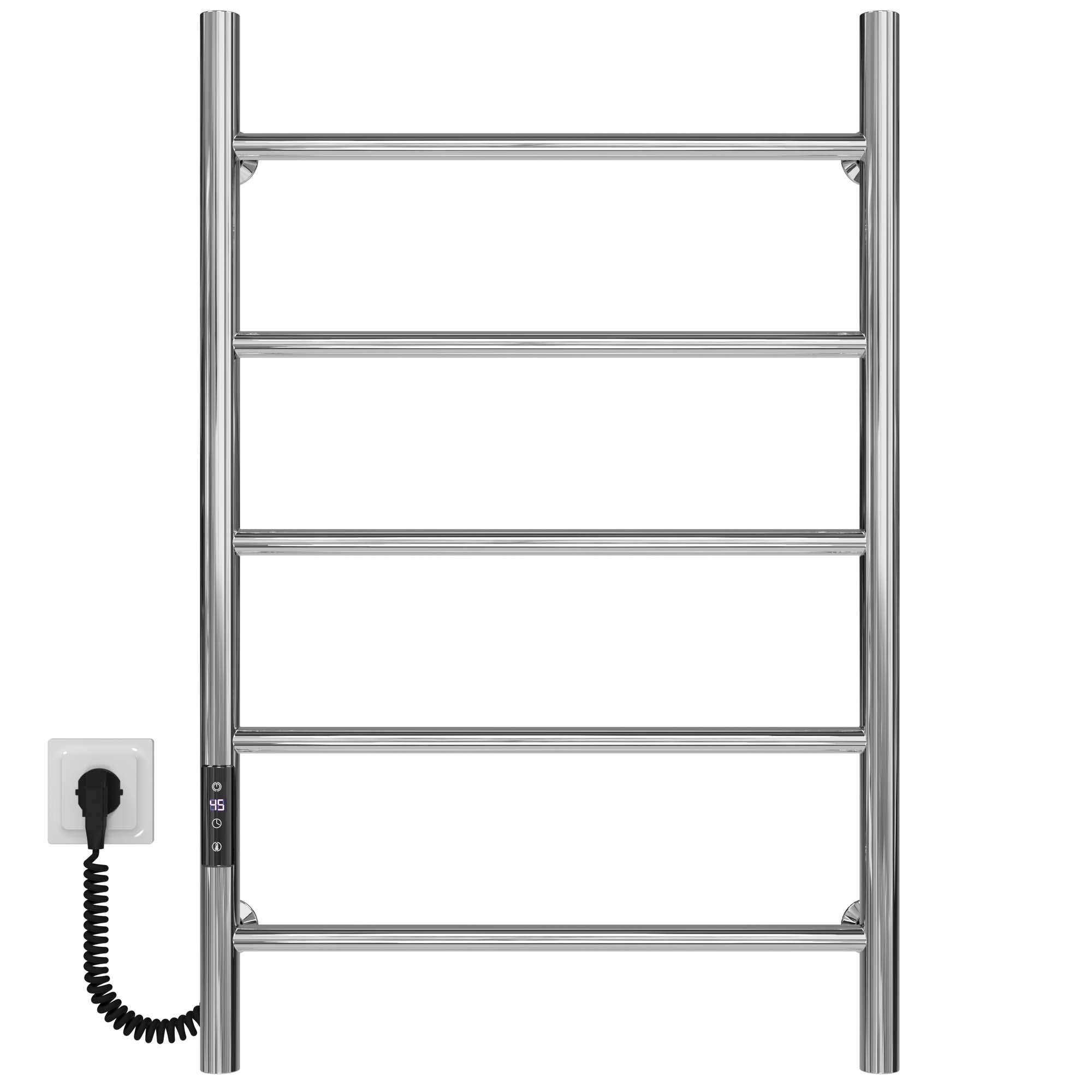 Полотенцесушитель электрический Deffi Орион П5 JD03 левое подключение нержавеющая сталь 500x800 мм Хром (C.OR.80.50.5.ECL1)