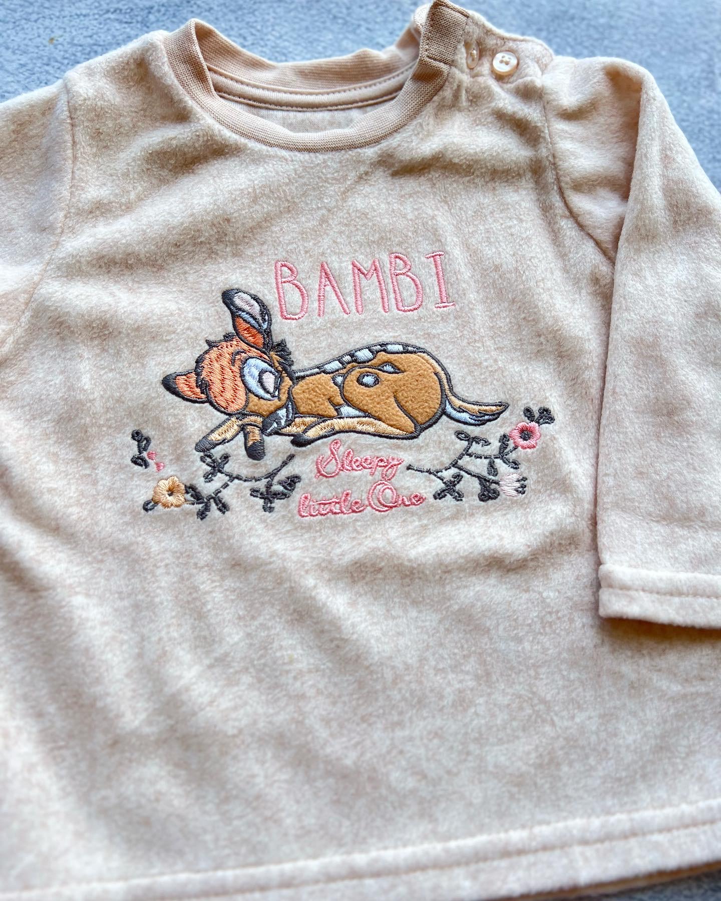 Пижама для девочек флисовая PRIMARK Bambi 80 см - фото 4