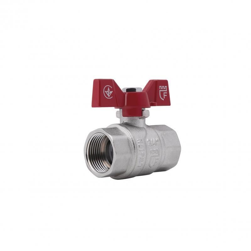 Кран шаровой SD Forte 3/4" ВР для воды ручка бабочка (SF602W20)