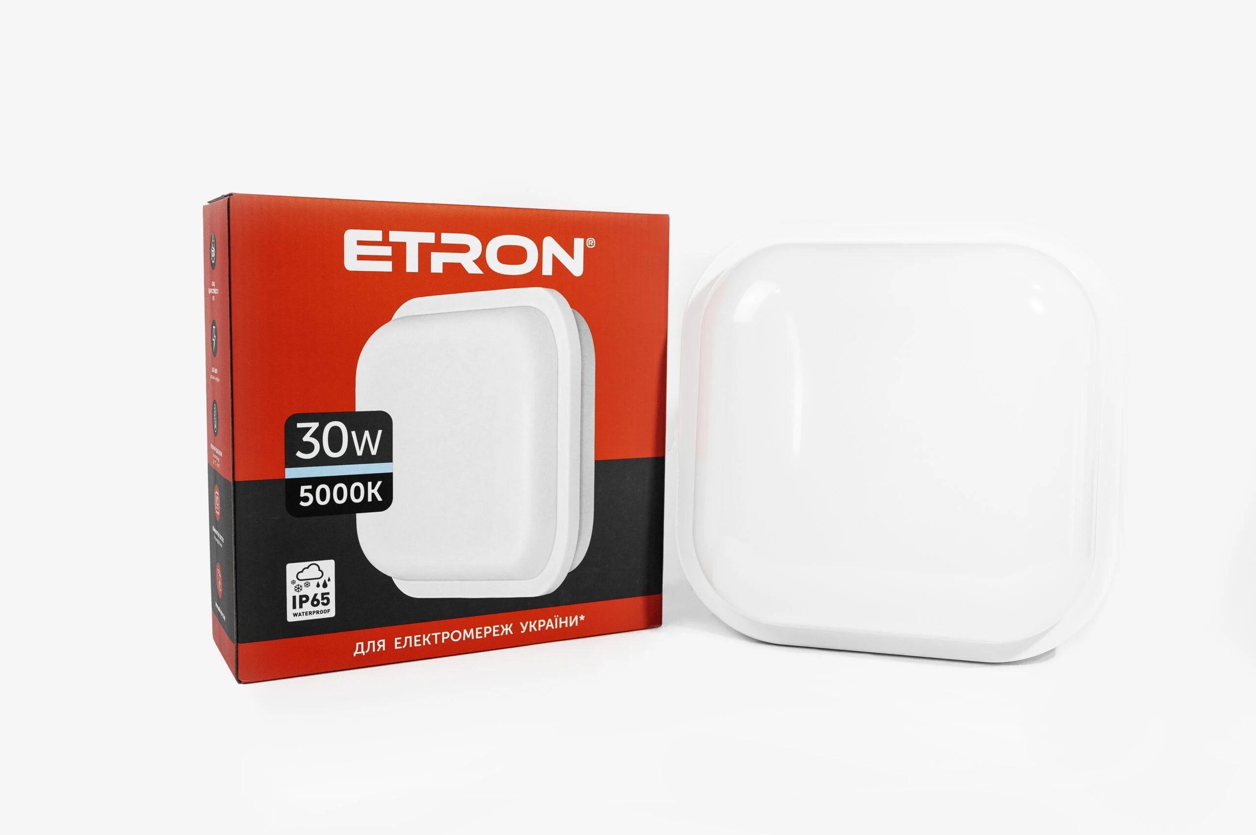 LED-светильник ETRON Communal 1-ESP-513-S square 30W 5000К IP65 (27568331)