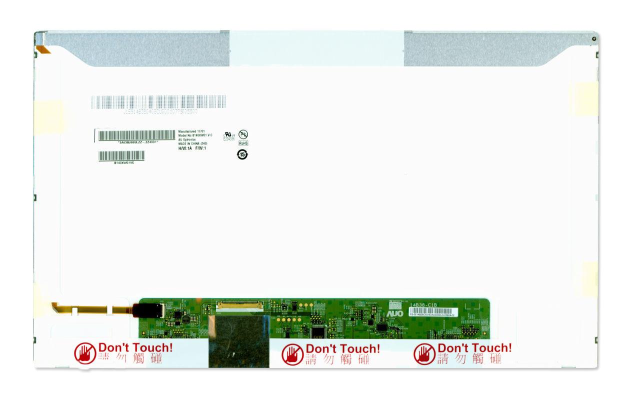 Матрица для ноутбука 14,0" Normal 40 pin слева 1366x768 LED без креплений глянцевая AU Optronics AUO B140XW01 V.C