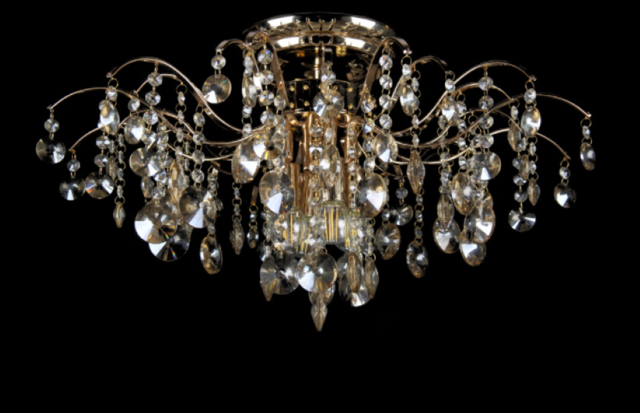 Хрустальная люстра L30196/4 FGD Бежевый/Золото (AN000403)