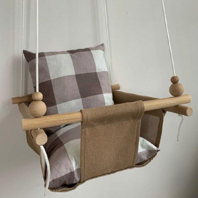 Детская качеля Infancy Клетка Карамельный (5747990)