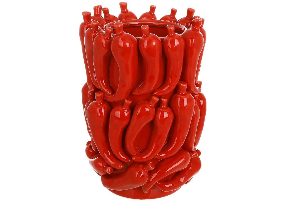 Ваза фарфоровая Перец чили D15х22 см (457-341)